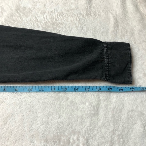 Calvin Klein Faded Black Button Up Shirt Med - Picture 7 of 9